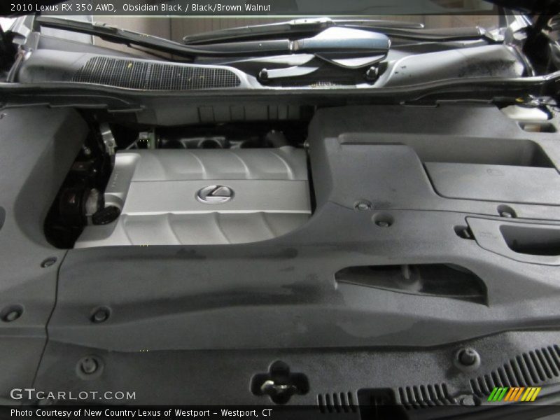 Obsidian Black / Black/Brown Walnut 2010 Lexus RX 350 AWD