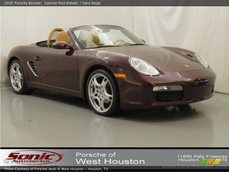 Carmon Red Metallic / Sand Beige 2005 Porsche Boxster