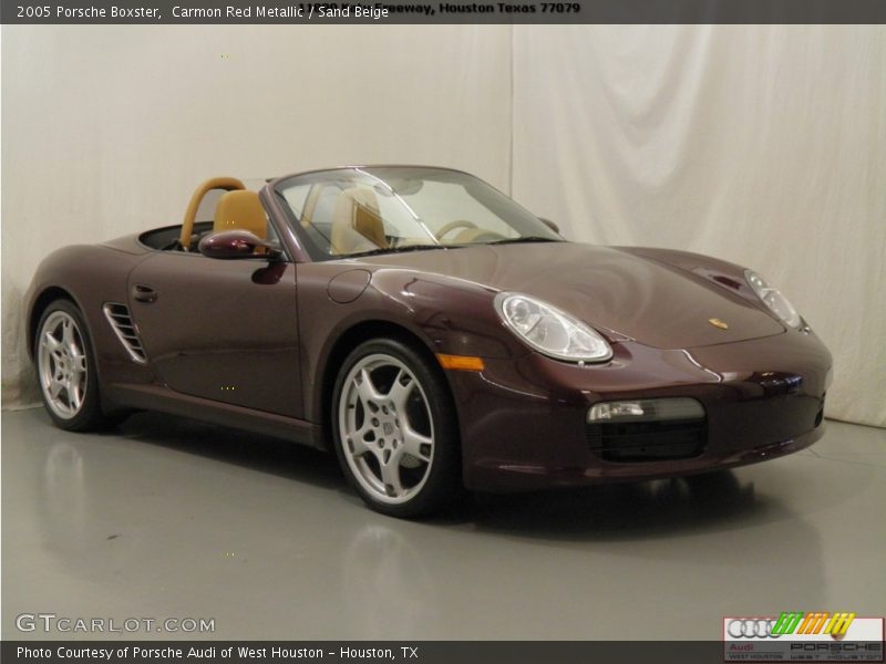Carmon Red Metallic / Sand Beige 2005 Porsche Boxster