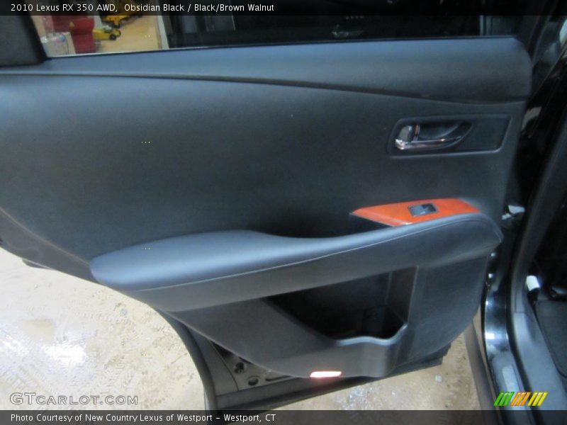 Obsidian Black / Black/Brown Walnut 2010 Lexus RX 350 AWD