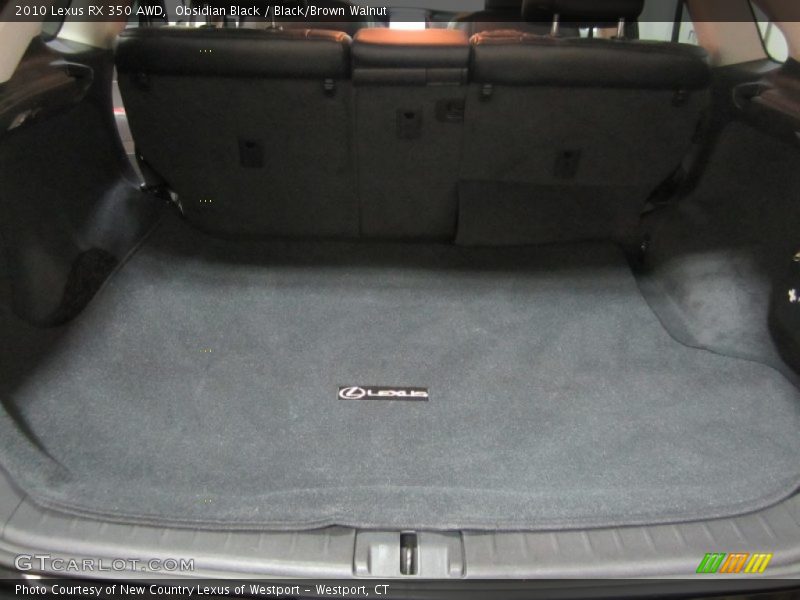Obsidian Black / Black/Brown Walnut 2010 Lexus RX 350 AWD