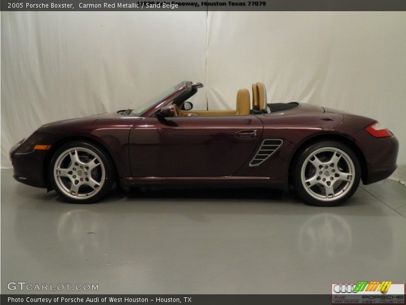 Carmon Red Metallic / Sand Beige 2005 Porsche Boxster
