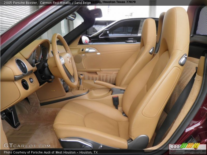 Carmon Red Metallic / Sand Beige 2005 Porsche Boxster