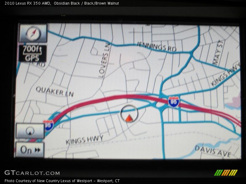 Obsidian Black / Black/Brown Walnut 2010 Lexus RX 350 AWD