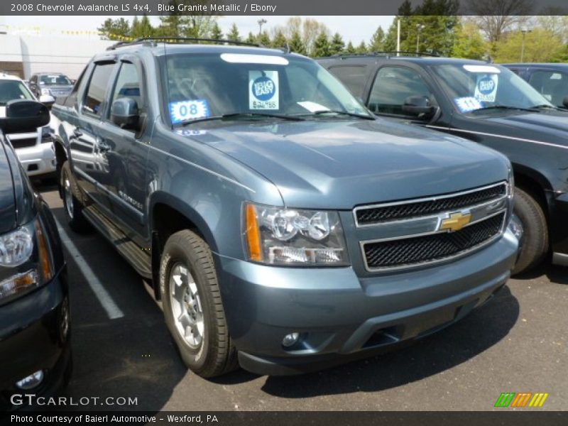 Blue Granite Metallic / Ebony 2008 Chevrolet Avalanche LS 4x4