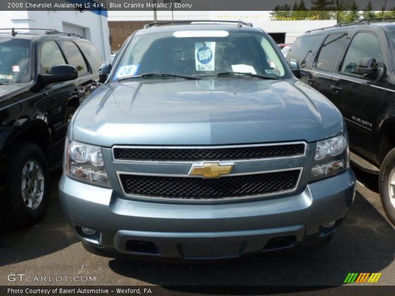 Blue Granite Metallic / Ebony 2008 Chevrolet Avalanche LS 4x4