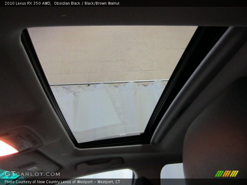 Obsidian Black / Black/Brown Walnut 2010 Lexus RX 350 AWD