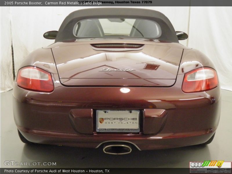 Carmon Red Metallic / Sand Beige 2005 Porsche Boxster