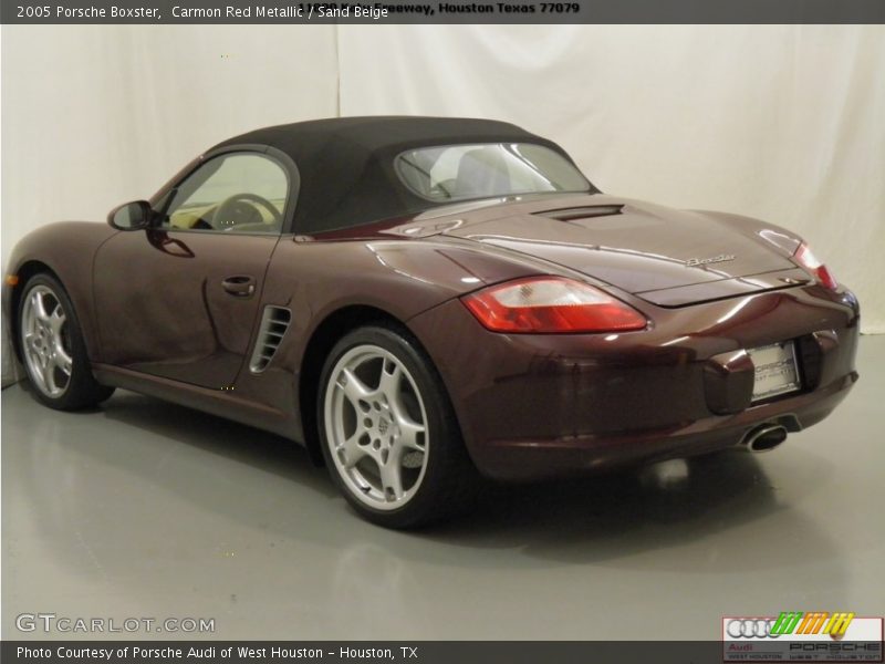 Carmon Red Metallic / Sand Beige 2005 Porsche Boxster