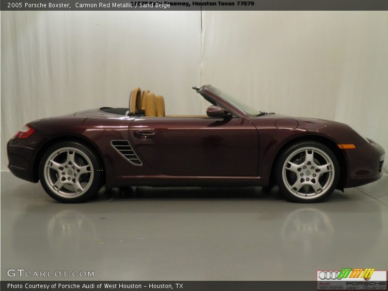 Carmon Red Metallic / Sand Beige 2005 Porsche Boxster