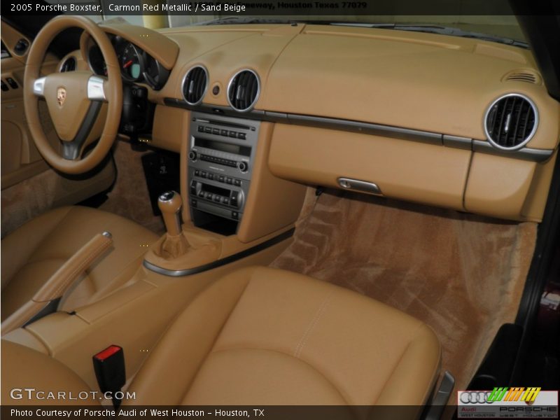 Carmon Red Metallic / Sand Beige 2005 Porsche Boxster