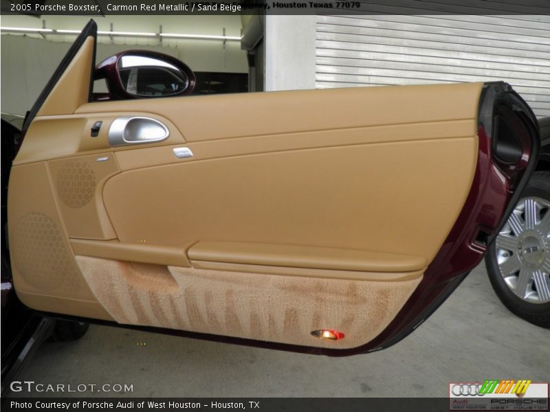 Carmon Red Metallic / Sand Beige 2005 Porsche Boxster
