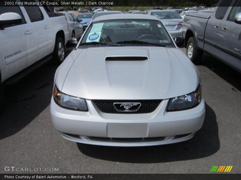 Silver Metallic / Dark Charcoal 2001 Ford Mustang GT Coupe