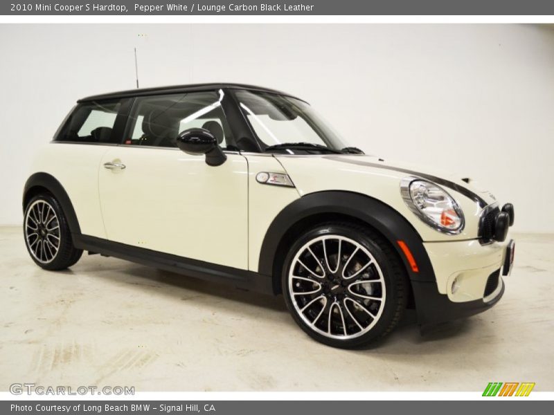 Pepper White / Lounge Carbon Black Leather 2010 Mini Cooper S Hardtop