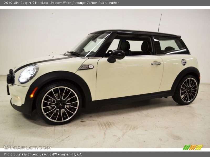 Pepper White / Lounge Carbon Black Leather 2010 Mini Cooper S Hardtop