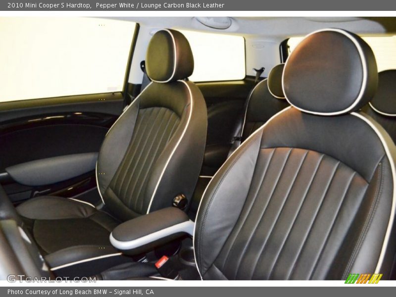 Pepper White / Lounge Carbon Black Leather 2010 Mini Cooper S Hardtop