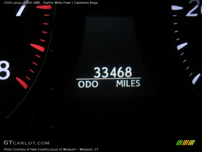 Starfire White Pearl / Cashmere Beige 2009 Lexus LS 460 AWD