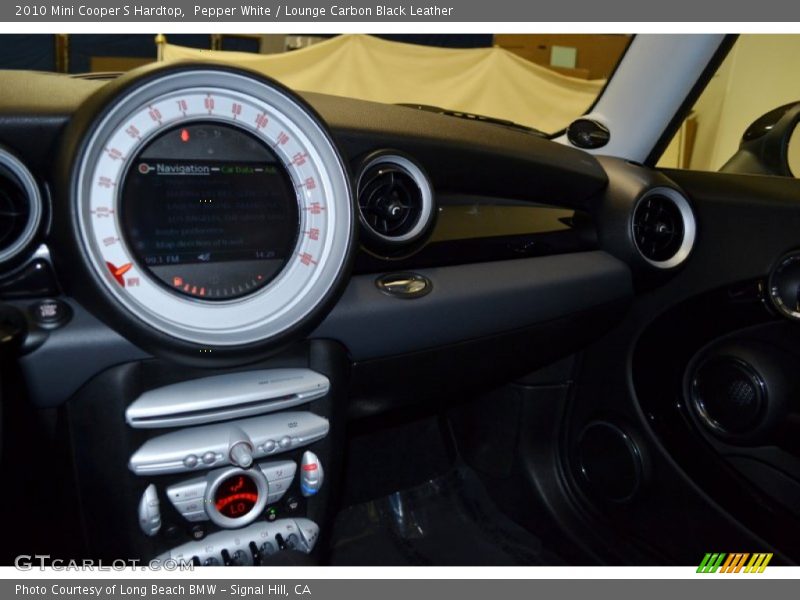 Pepper White / Lounge Carbon Black Leather 2010 Mini Cooper S Hardtop