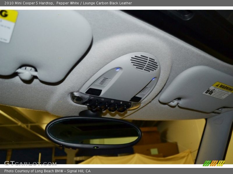 Pepper White / Lounge Carbon Black Leather 2010 Mini Cooper S Hardtop