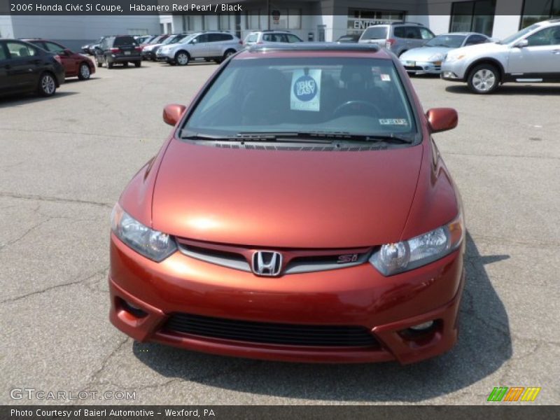 Habanero Red Pearl / Black 2006 Honda Civic Si Coupe