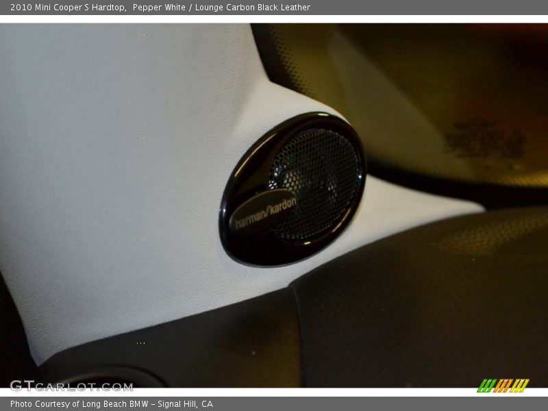 Pepper White / Lounge Carbon Black Leather 2010 Mini Cooper S Hardtop