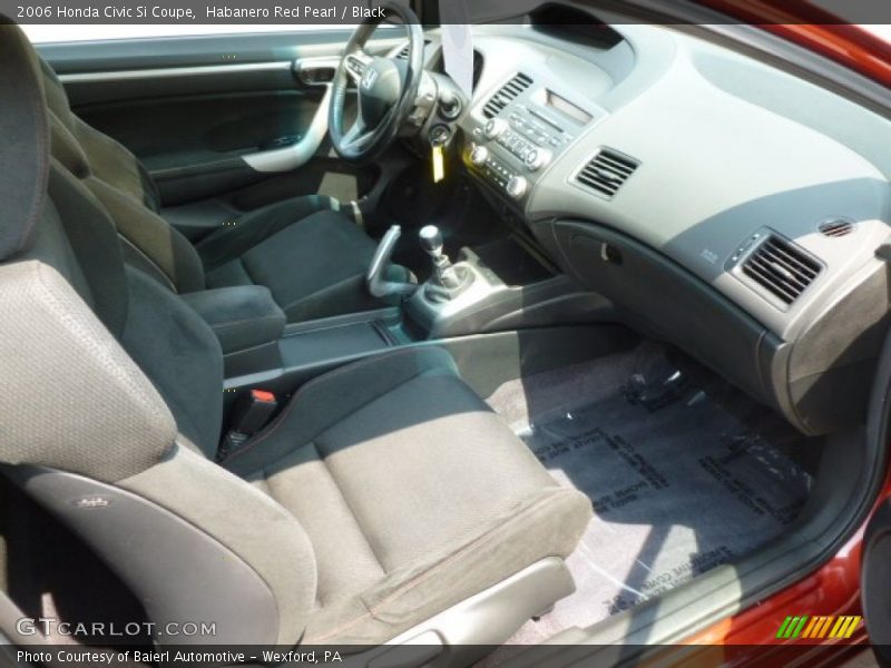 Habanero Red Pearl / Black 2006 Honda Civic Si Coupe