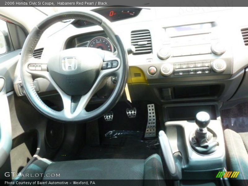 Habanero Red Pearl / Black 2006 Honda Civic Si Coupe