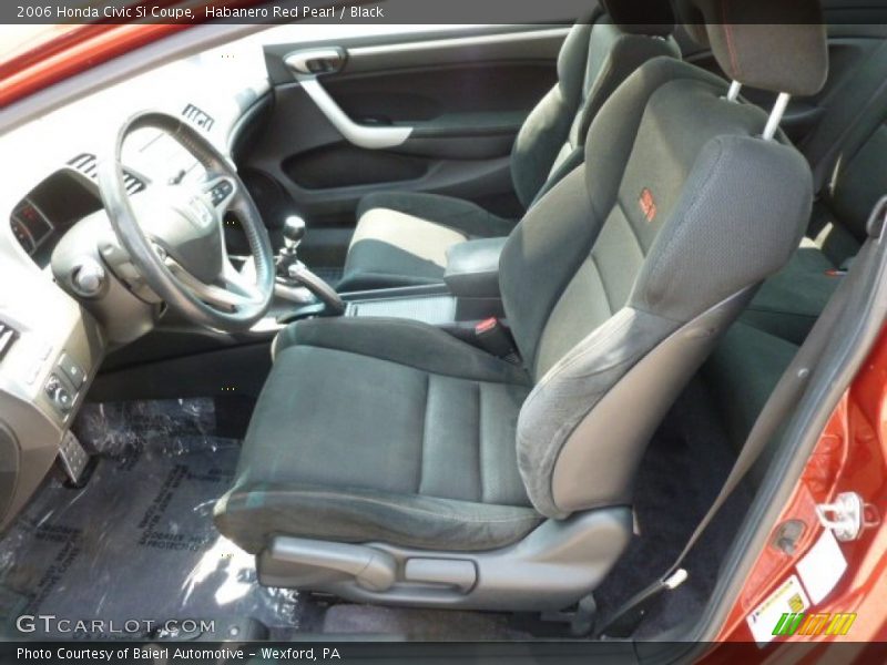 Habanero Red Pearl / Black 2006 Honda Civic Si Coupe