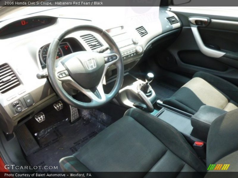Habanero Red Pearl / Black 2006 Honda Civic Si Coupe