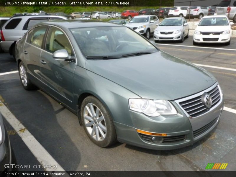 Granite Green Metallic / Pure Beige 2006 Volkswagen Passat 3.6 Sedan