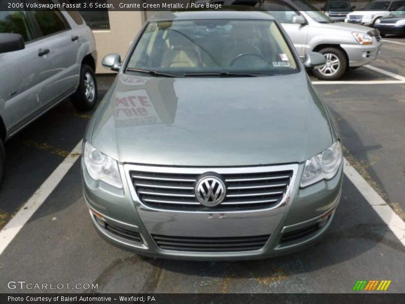 Granite Green Metallic / Pure Beige 2006 Volkswagen Passat 3.6 Sedan