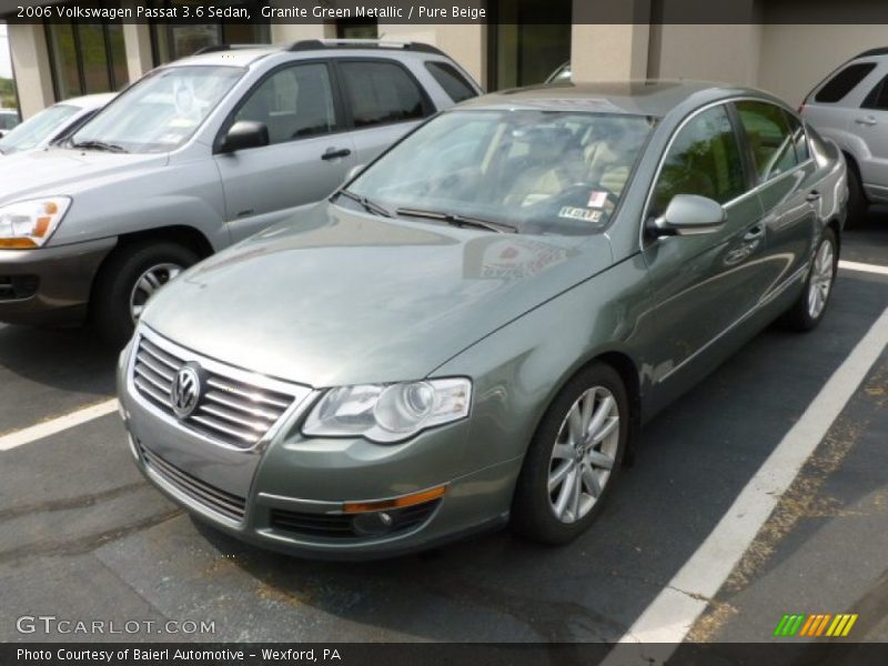 Granite Green Metallic / Pure Beige 2006 Volkswagen Passat 3.6 Sedan