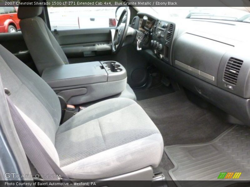 Blue Granite Metallic / Ebony Black 2007 Chevrolet Silverado 1500 LT Z71 Extended Cab 4x4