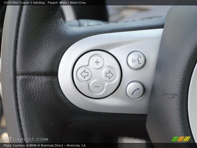Pepper White / Black/Grey 2009 Mini Cooper S Hardtop