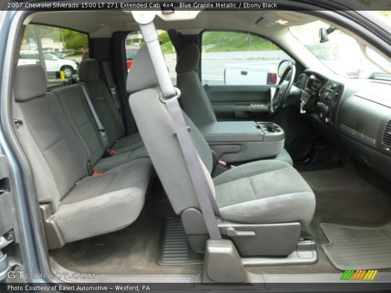 Blue Granite Metallic / Ebony Black 2007 Chevrolet Silverado 1500 LT Z71 Extended Cab 4x4