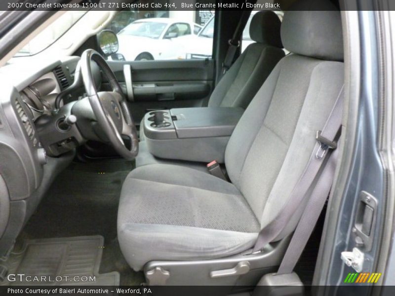 Blue Granite Metallic / Ebony Black 2007 Chevrolet Silverado 1500 LT Z71 Extended Cab 4x4