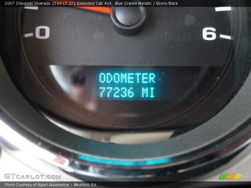 Blue Granite Metallic / Ebony Black 2007 Chevrolet Silverado 1500 LT Z71 Extended Cab 4x4