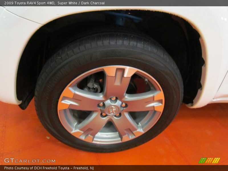 Super White / Dark Charcoal 2009 Toyota RAV4 Sport 4WD