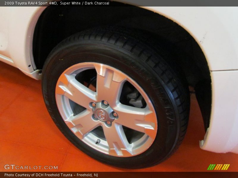 Super White / Dark Charcoal 2009 Toyota RAV4 Sport 4WD
