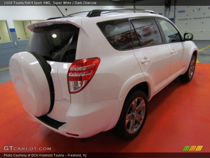 Super White / Dark Charcoal 2009 Toyota RAV4 Sport 4WD