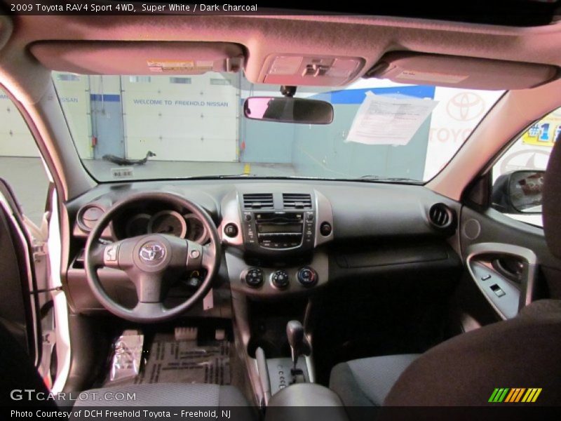 Super White / Dark Charcoal 2009 Toyota RAV4 Sport 4WD