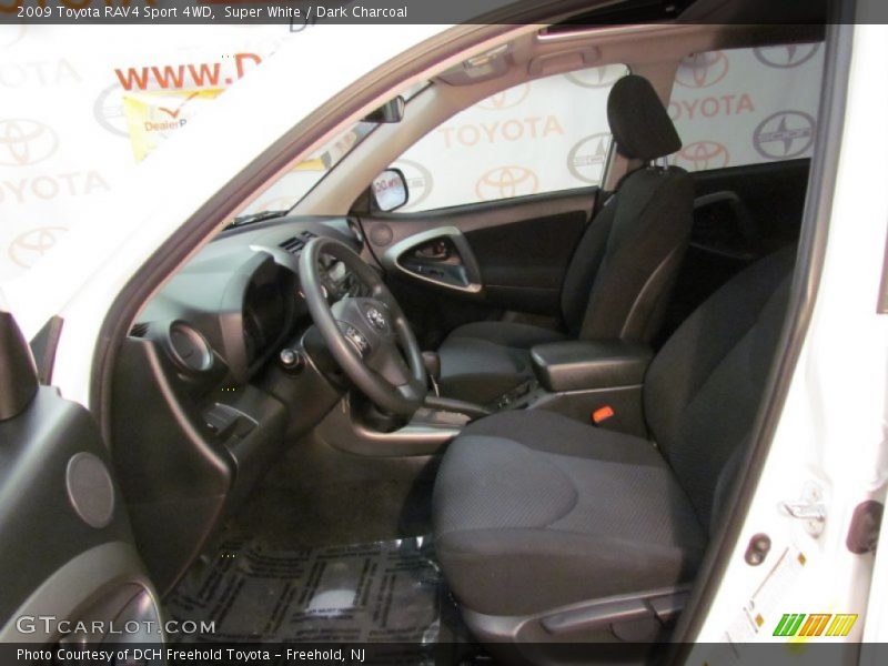 Super White / Dark Charcoal 2009 Toyota RAV4 Sport 4WD
