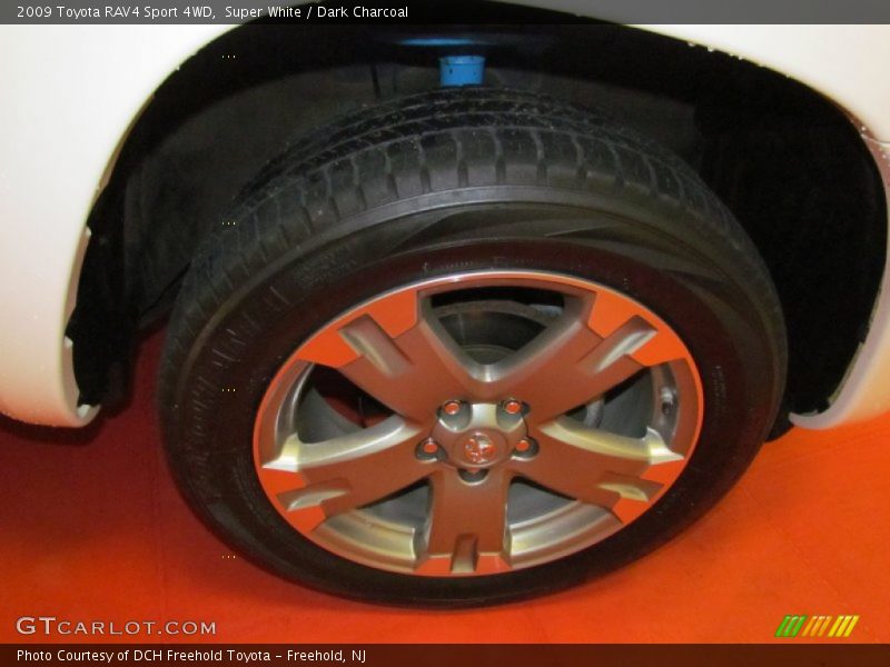 Super White / Dark Charcoal 2009 Toyota RAV4 Sport 4WD