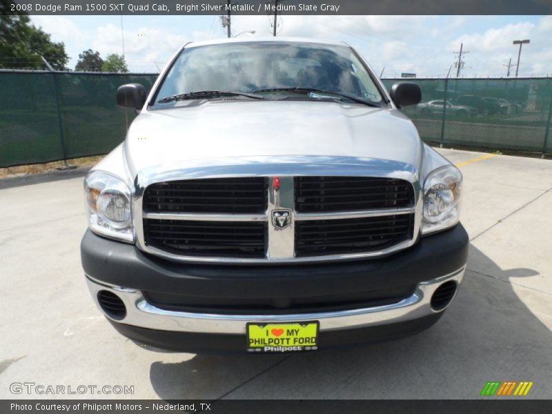 Bright Silver Metallic / Medium Slate Gray 2008 Dodge Ram 1500 SXT Quad Cab