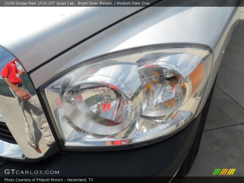 Bright Silver Metallic / Medium Slate Gray 2008 Dodge Ram 1500 SXT Quad Cab