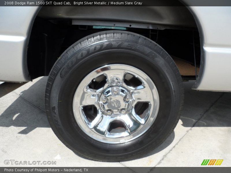 Bright Silver Metallic / Medium Slate Gray 2008 Dodge Ram 1500 SXT Quad Cab