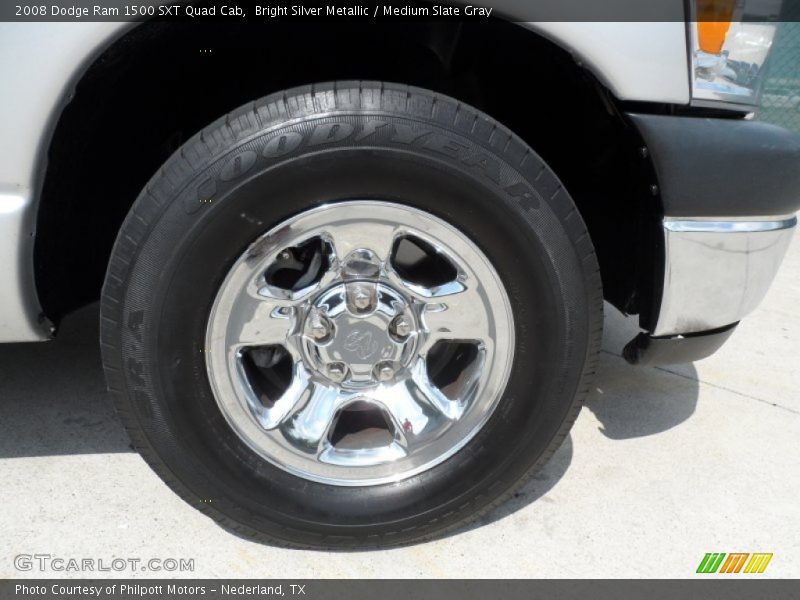 Bright Silver Metallic / Medium Slate Gray 2008 Dodge Ram 1500 SXT Quad Cab