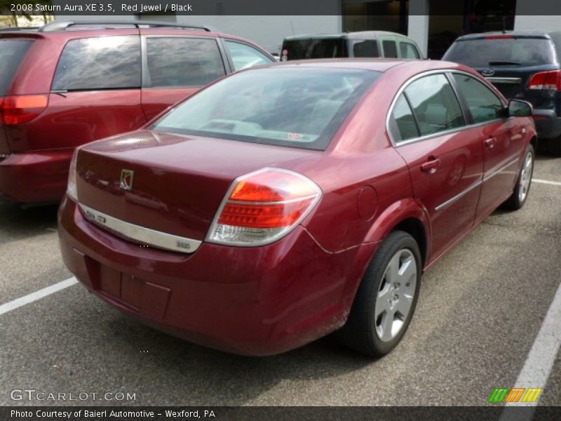 Red Jewel / Black 2008 Saturn Aura XE 3.5