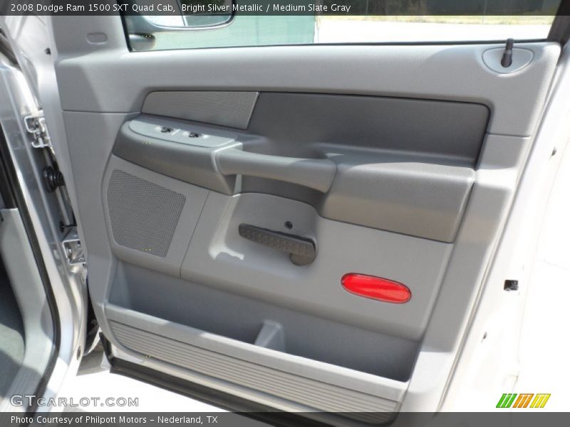Bright Silver Metallic / Medium Slate Gray 2008 Dodge Ram 1500 SXT Quad Cab