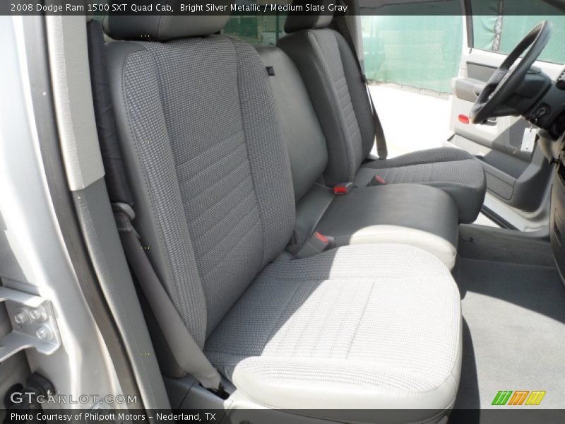 Bright Silver Metallic / Medium Slate Gray 2008 Dodge Ram 1500 SXT Quad Cab
